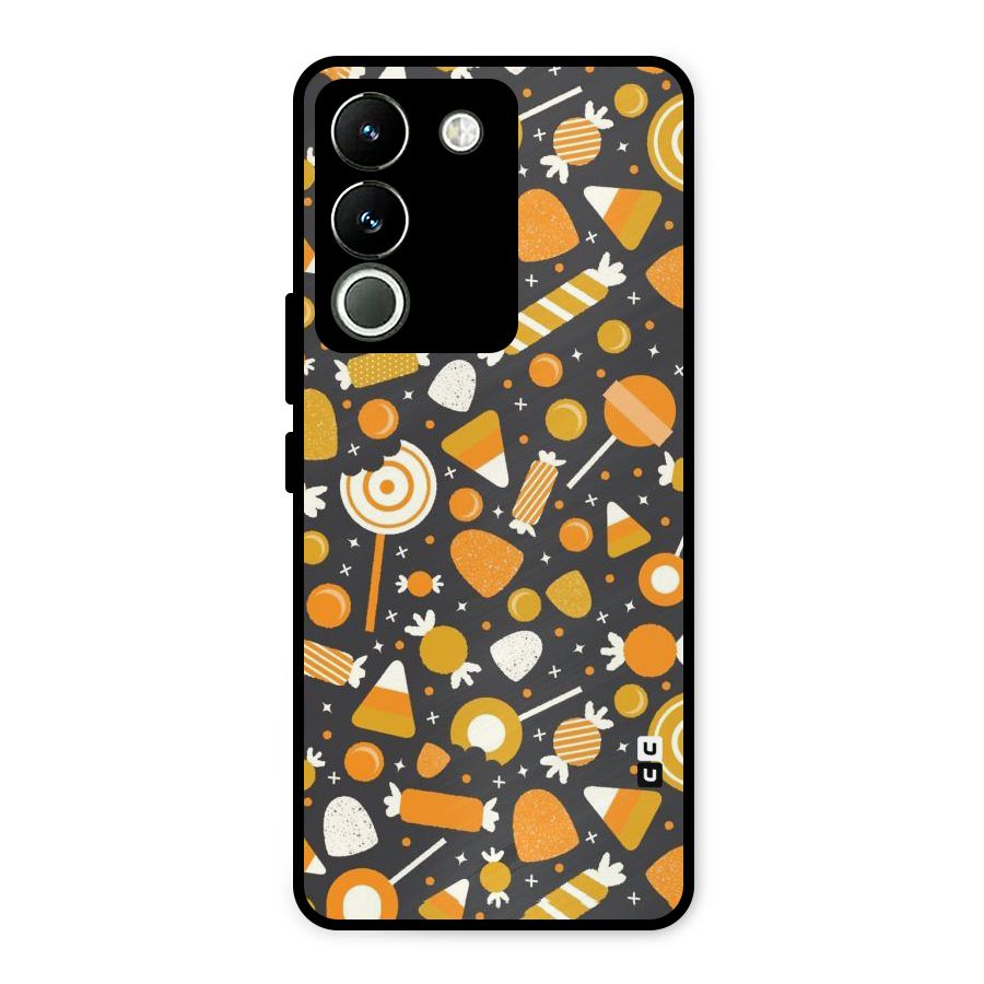 Candies Pattern Metal Back Case for Vivo Y200