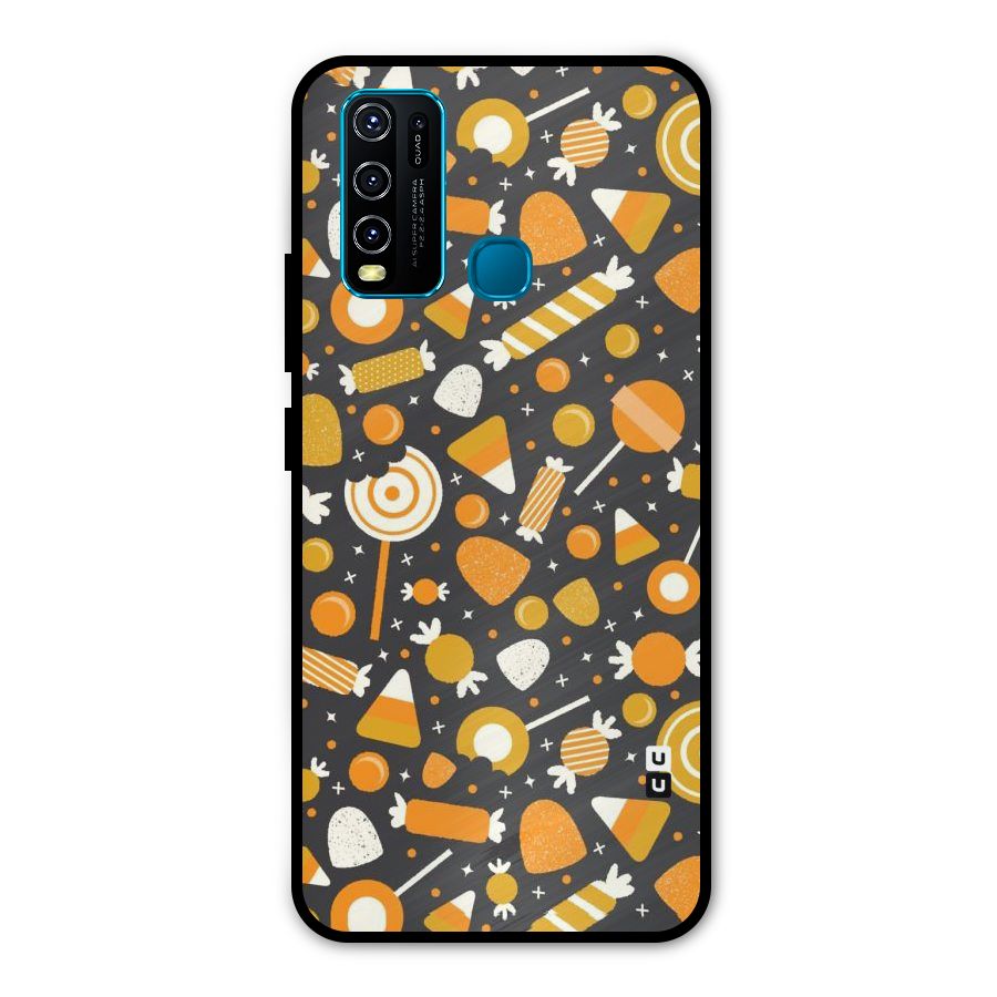 Candies Pattern Metal Back Case for Vivo Y50