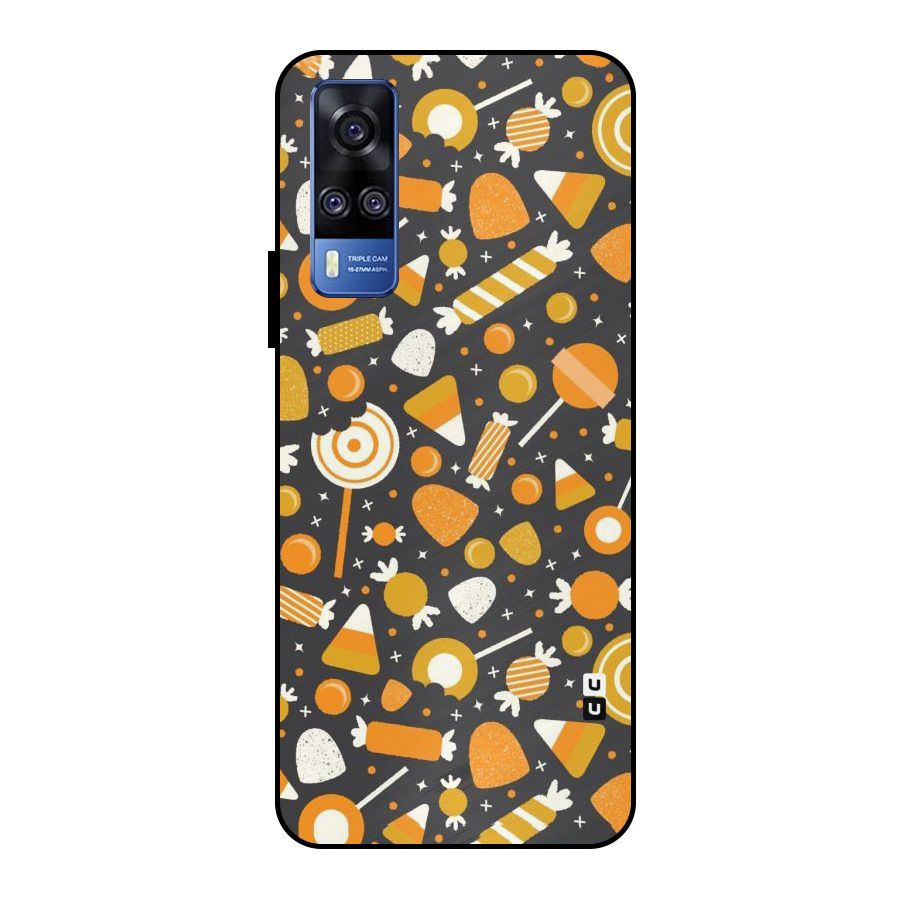 Candies Pattern Metal Back Case for Vivo Y51