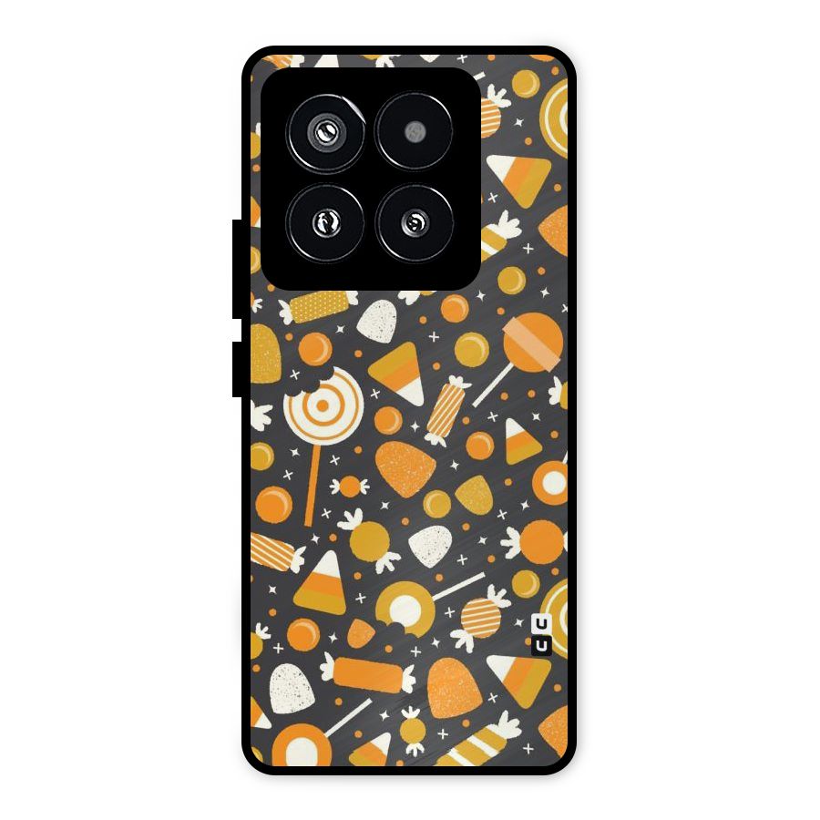 Candies Pattern Metal Back Case for Xiaomi 14 Pro