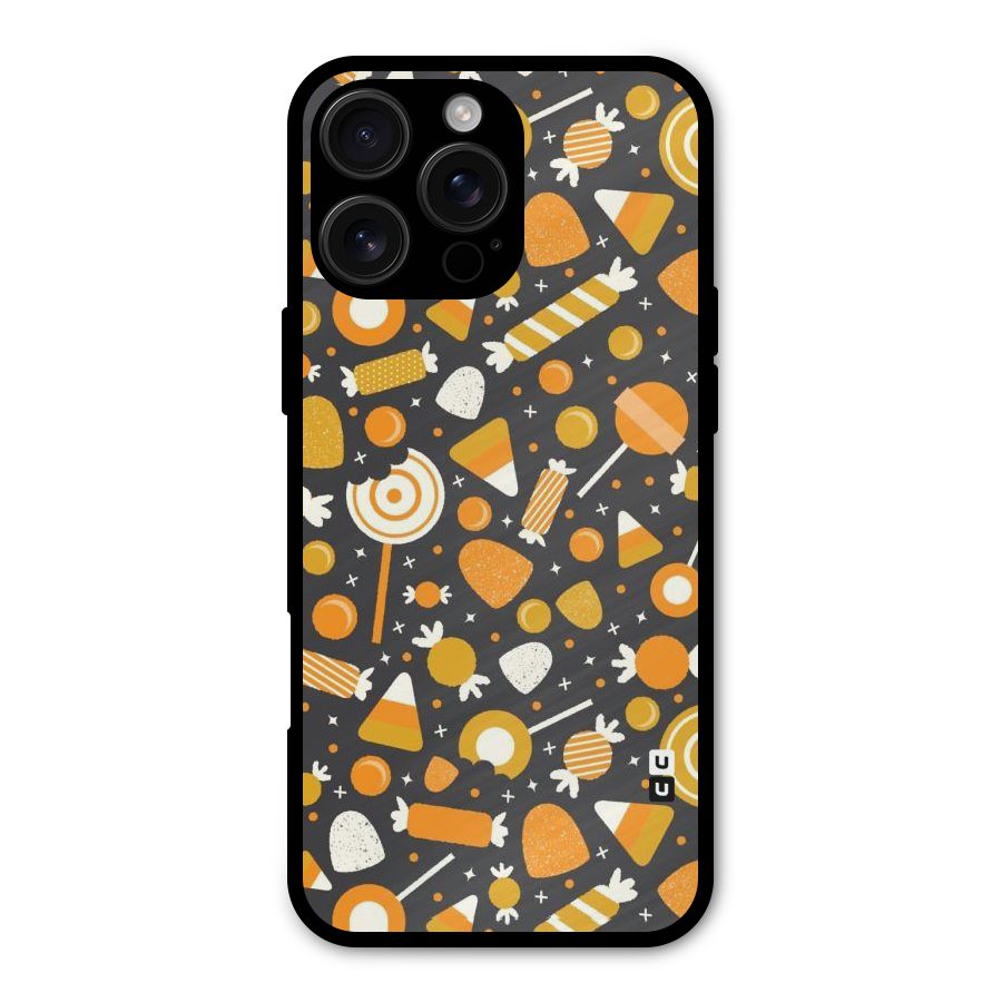 Candies Pattern Metal Back Case for iPhone 16 Pro Max