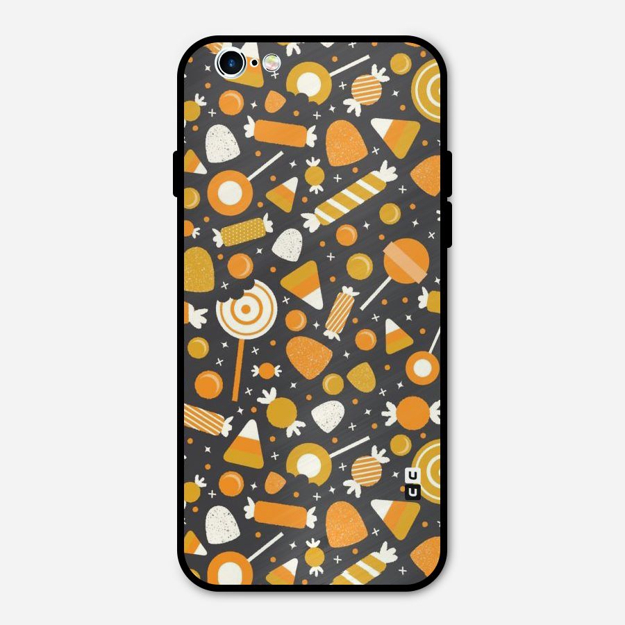 Candies Pattern Metal Back Case for iPhone 6 6s