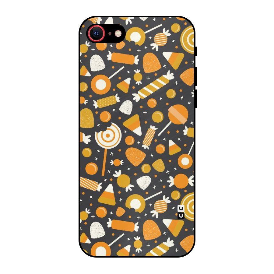 Candies Pattern Metal Back Case for iPhone 7