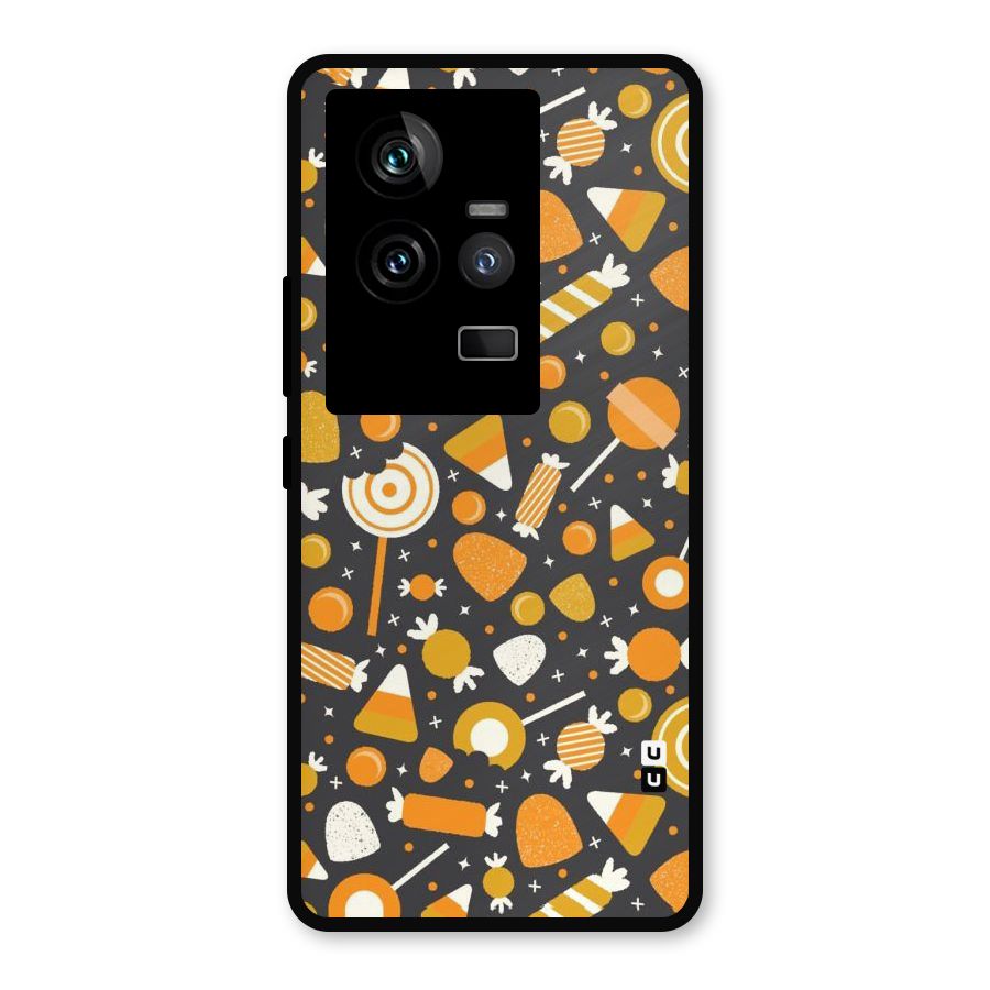 Candies Pattern Metal Back Case for iQOO 11 5G