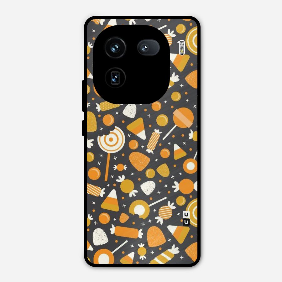 Candies Pattern Metal Back Case for iQOO 12