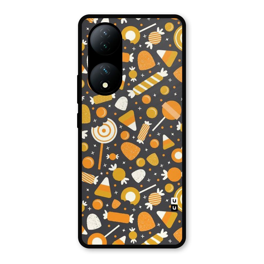 Candies Pattern Metal Back Case for iQOO Z7s