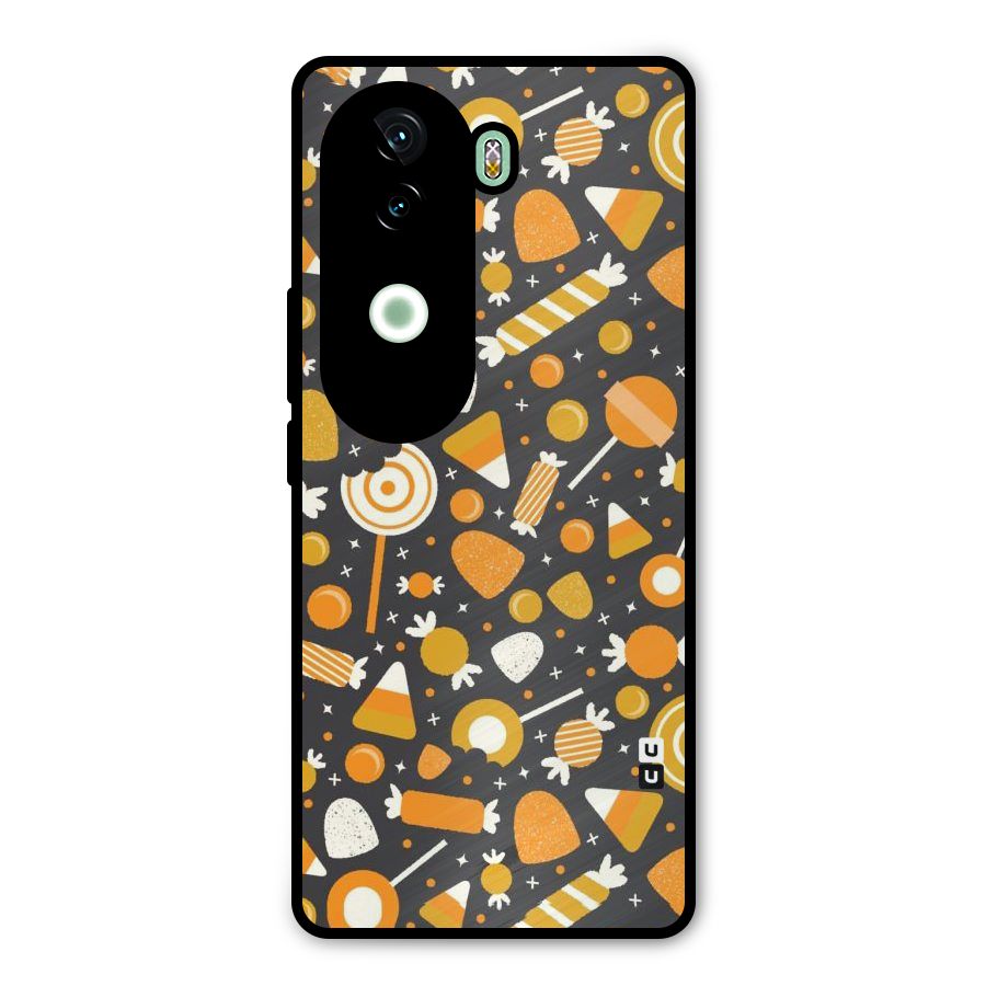 Candies Pattern Metal Back Case for iQOO Z9s