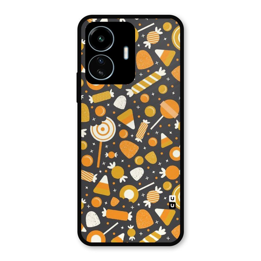 Candies Pattern Metal Back Case for vivo iQOO Z6 Lite 5G