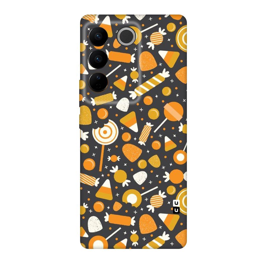 Candies Pattern Original Polycarbonate Back Case for Vivo V27