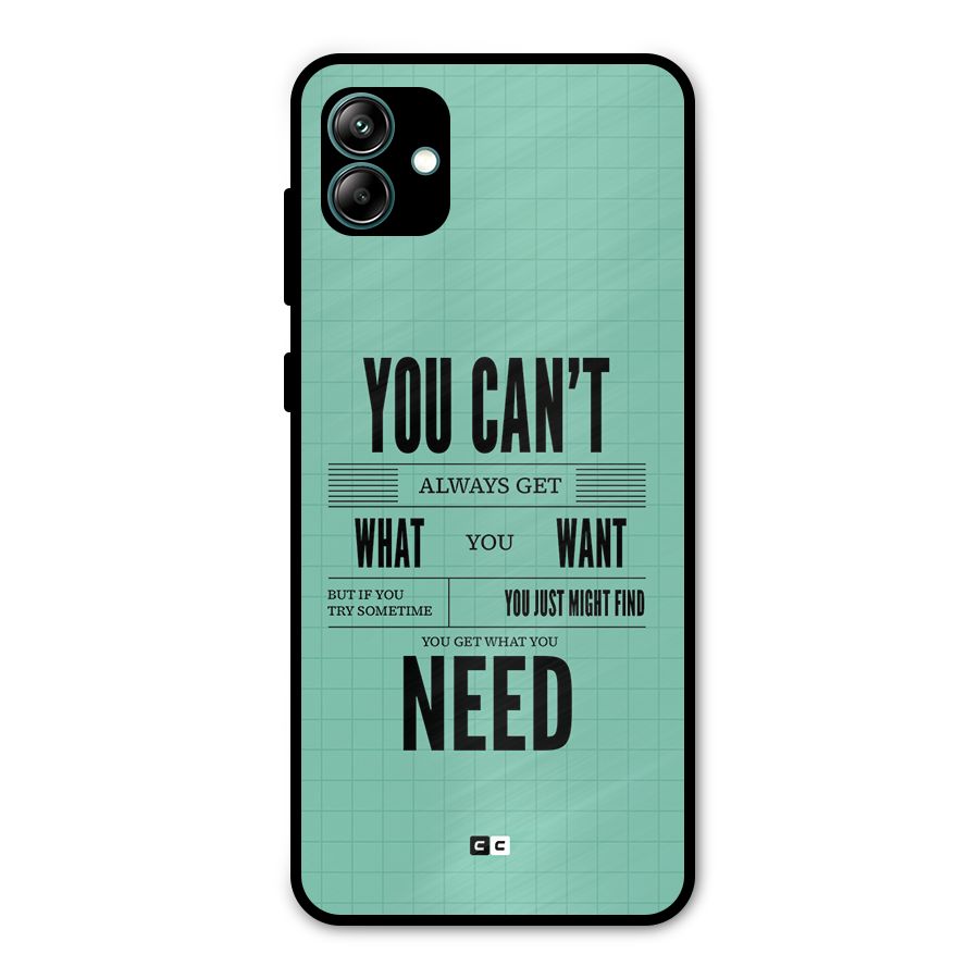 Cant Always Get Metal Back Case for Galaxy A04