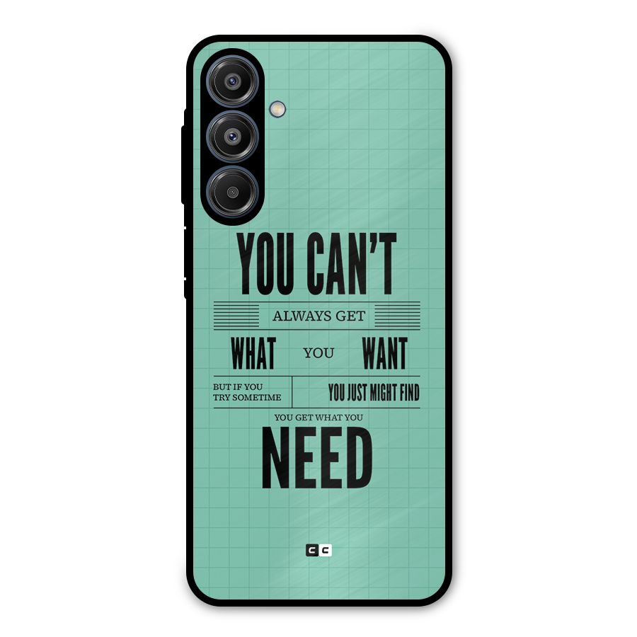 Cant Always Get Metal Back Case for Galaxy A16 5G