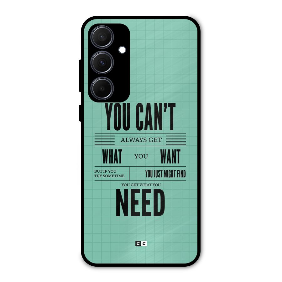 Cant Always Get Metal Back Case for Galaxy A35