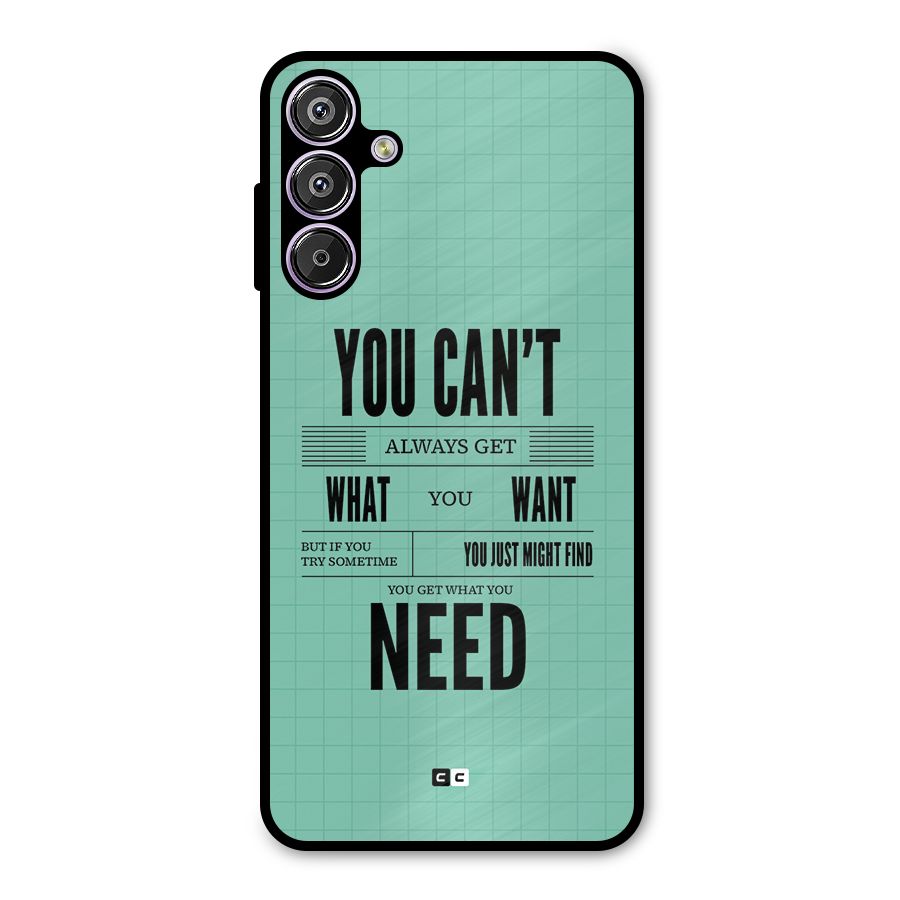 Cant Always Get Metal Back Case for Galaxy F15