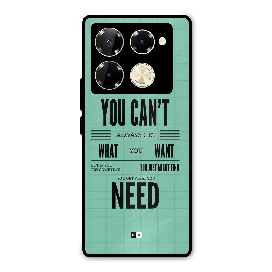 Cant Always Get Metal Back Case for Infinix Note 40 Pro
