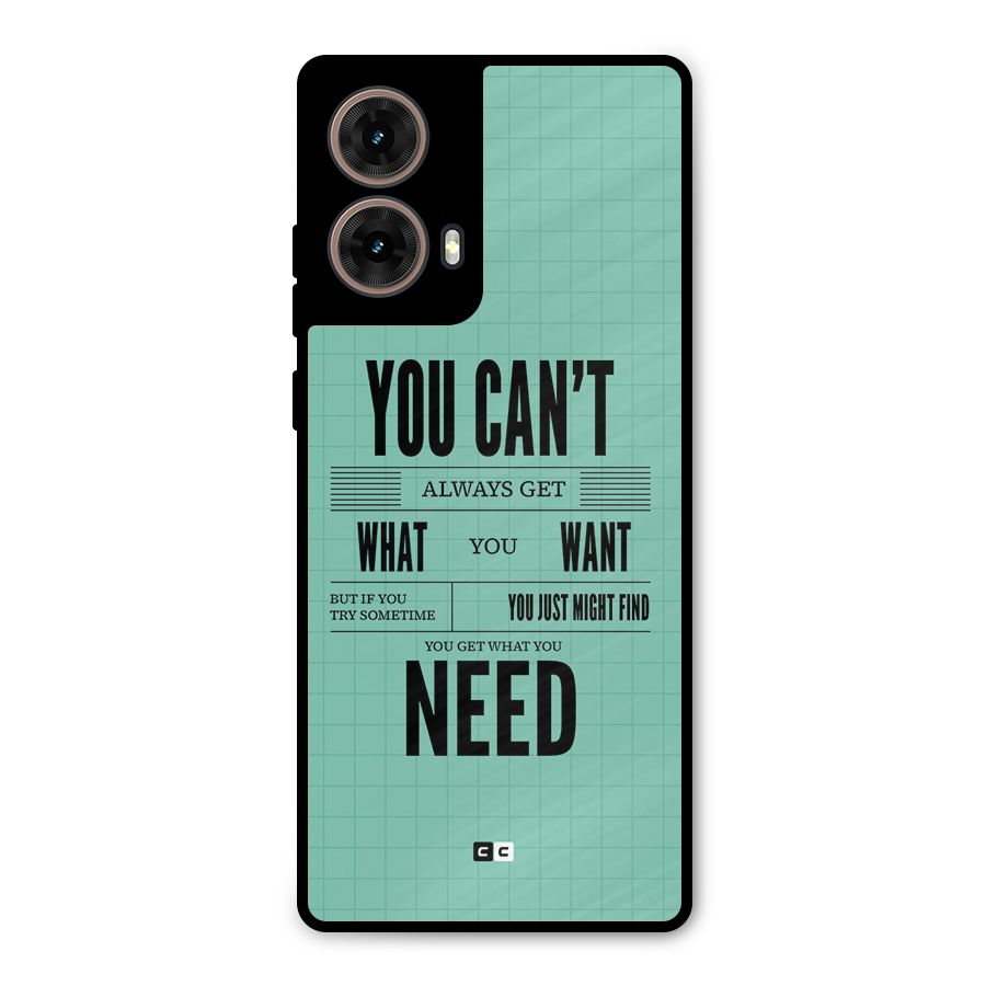 Cant Always Get Metal Back Case for Moto G85
