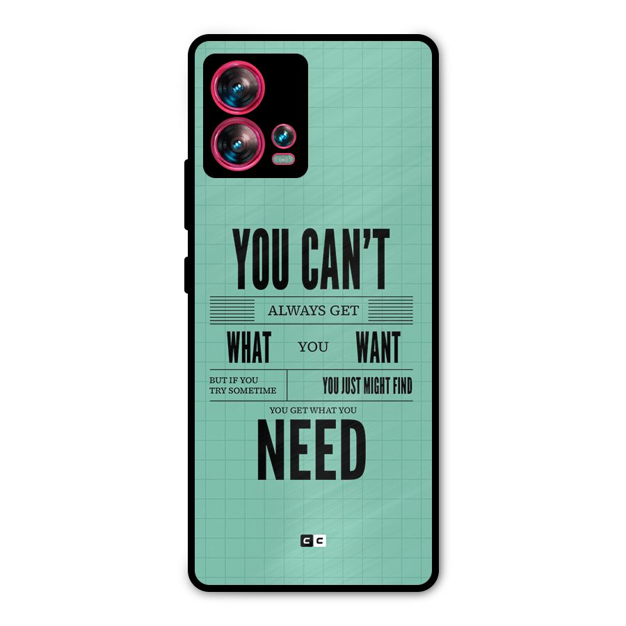 Cant Always Get Metal Back Case for Motorola Edge 30 Fusion