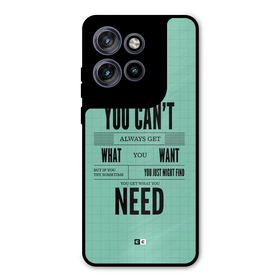 Cant Always Get Metal Back Case for Motorola Edge 50 Neo