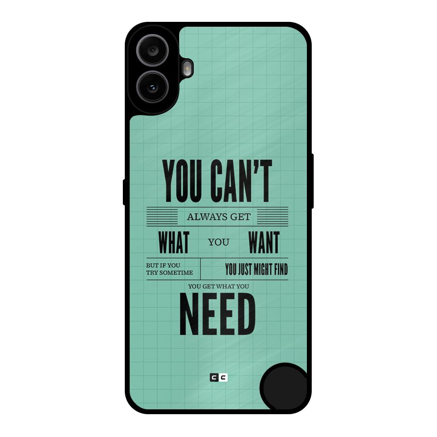 Cant Always Get Metal Back Case for Nothing CMF Phone 1