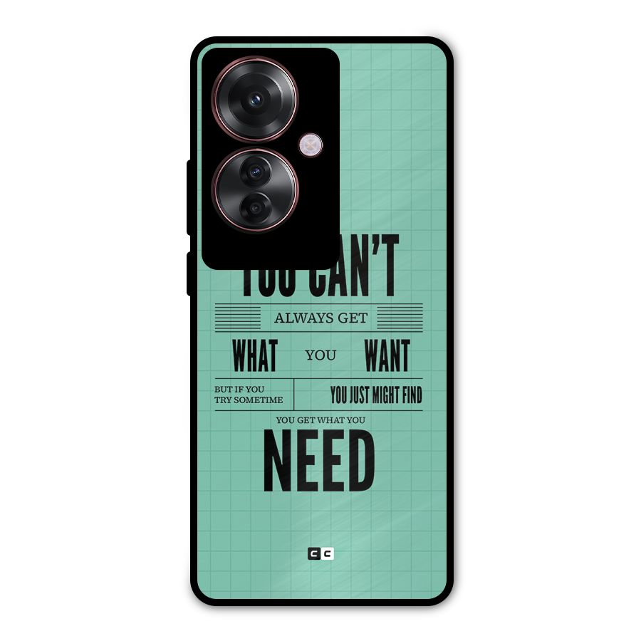 Cant Always Get Metal Back Case for Oppo F25 Pro