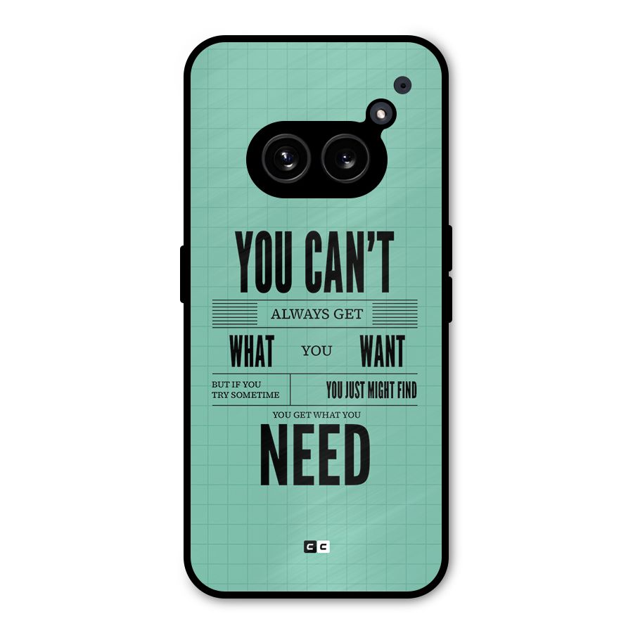 Cant Always Get Metal Back Case for Nothing Phone 2a