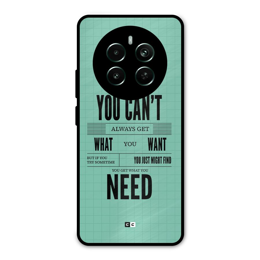 Cant Always Get Metal Back Case for Realme 12 Pro Plus