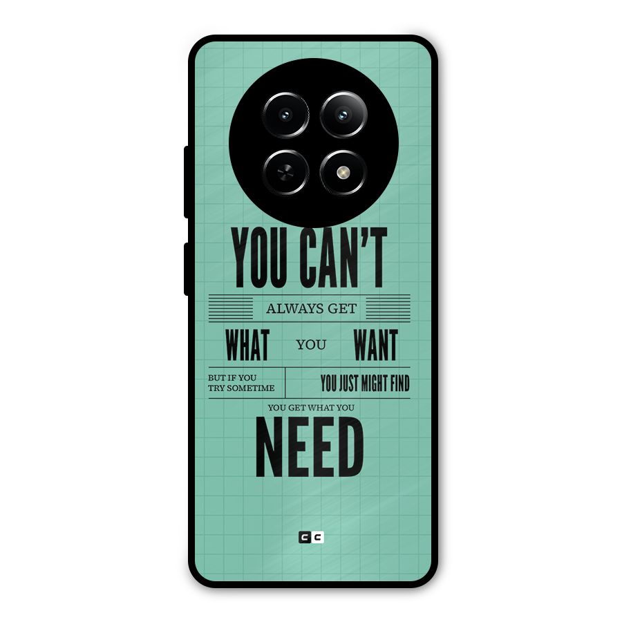 Cant Always Get Metal Back Case for Realme Narzo 70x 5G