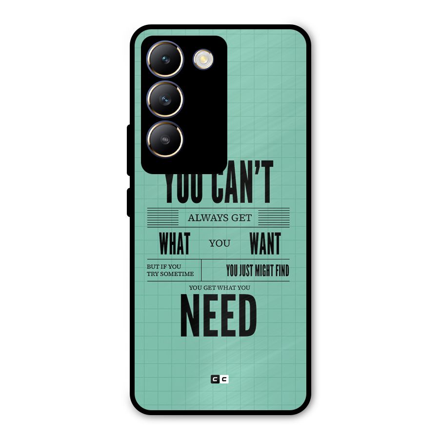 Cant Always Get Metal Back Case for Vivo T3 5G