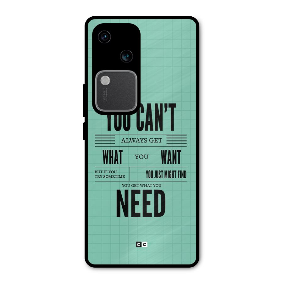 Cant Always Get Metal Back Case for Vivo V30