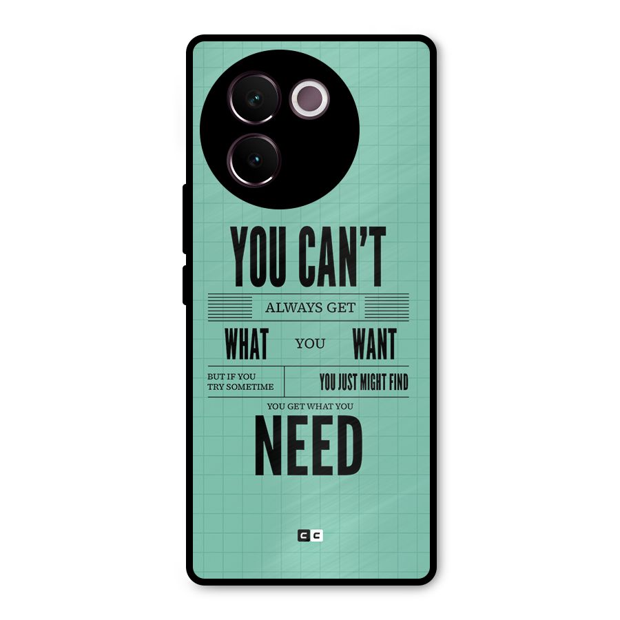 Cant Always Get Metal Back Case for Vivo V30e