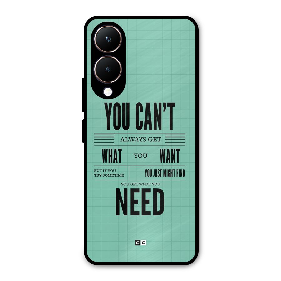 Cant Always Get Metal Back Case for Vivo Y28
