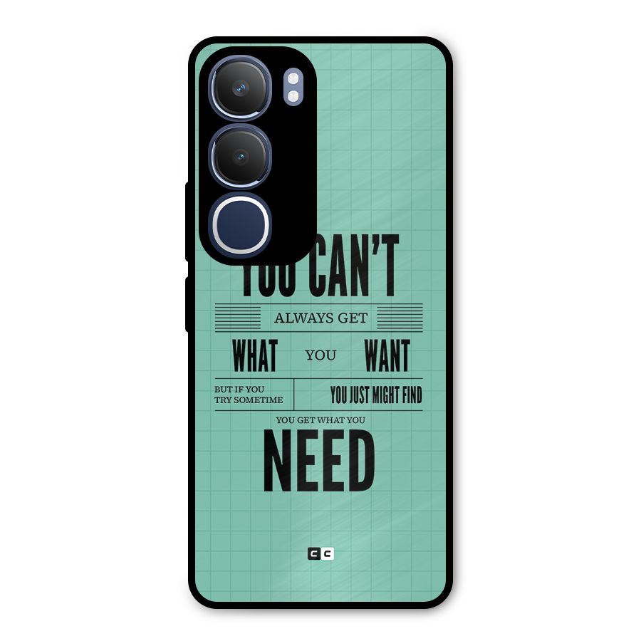 Cant Always Get Metal Back Case for Vivo Y29