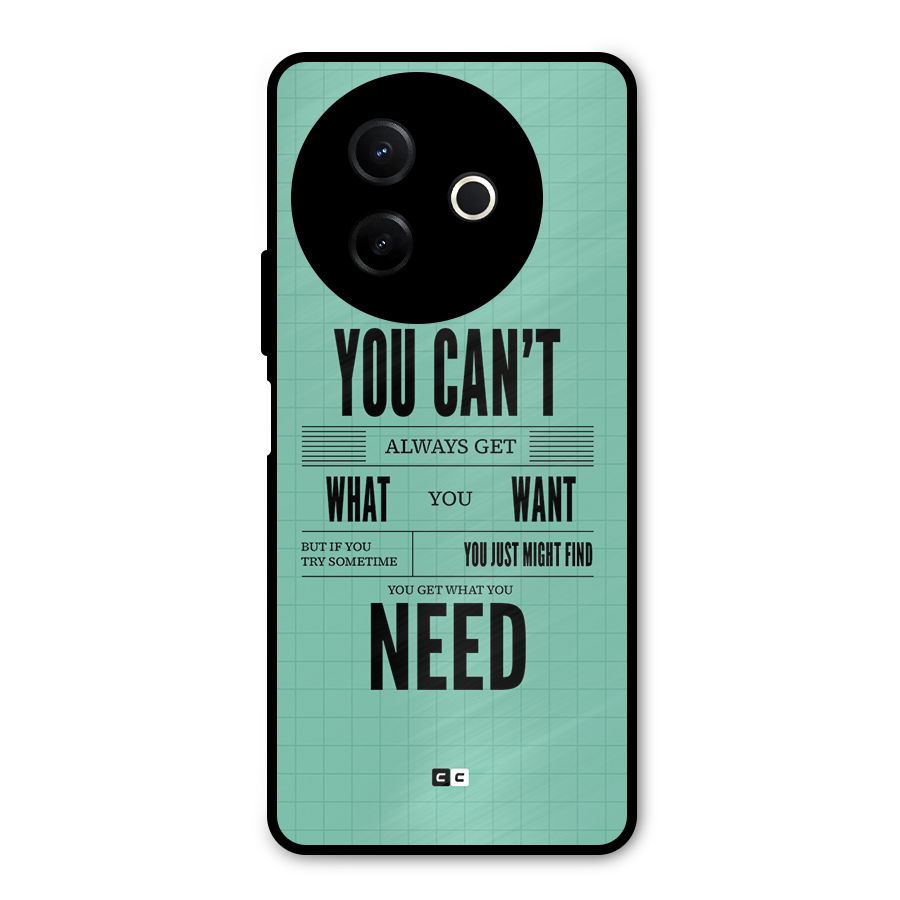 Cant Always Get Metal Back Case for Vivo Y39