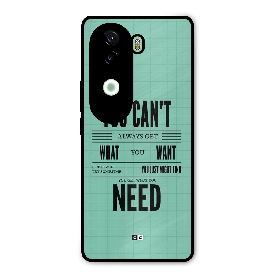 Cant Always Get Metal Back Case for iQOO Z9s