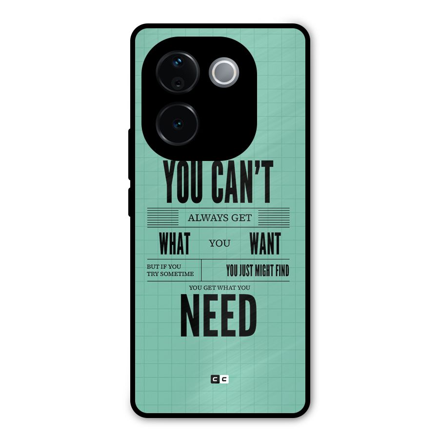Cant Always Get Metal Back Case for iQOO Z9s Pro