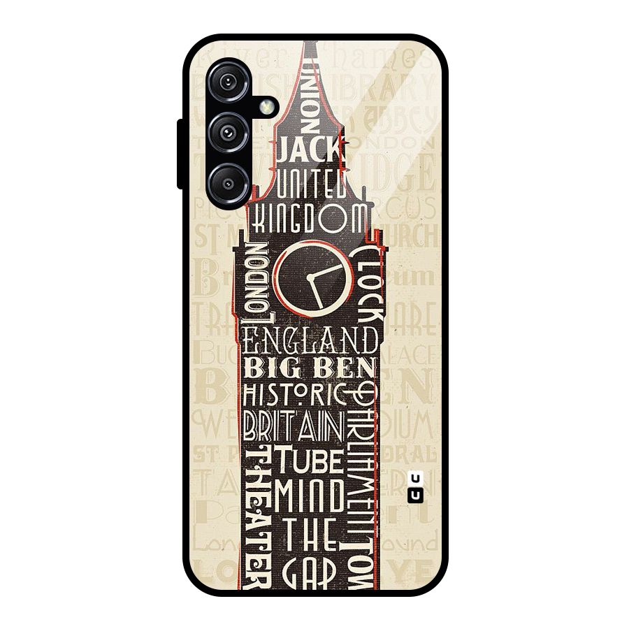 Cap City Design Glass Back Case for Galaxy M34 5G