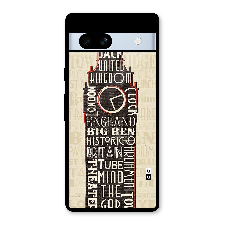 Cap City Design Glass Back Case for Google Pixel 7a