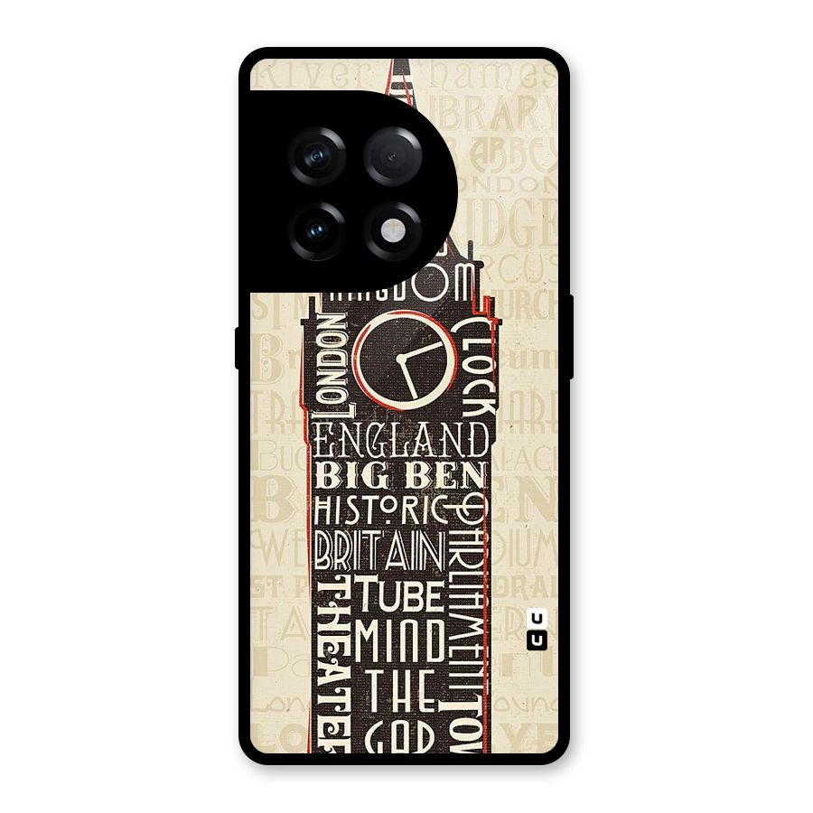 Cap City Design Glass Back Case for OnePlus 11R
