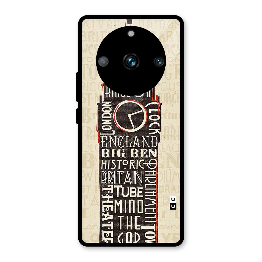 Cap City Design Glass Back Case for Realme 11 Pro