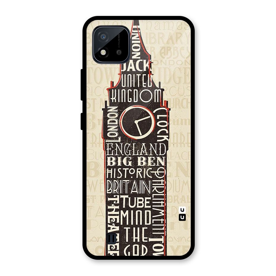 Cap City Design Glass Back Case for Realme C11 2021