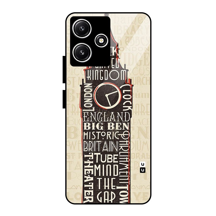 Cap City Design Glass Back Case for Redmi 12 5G