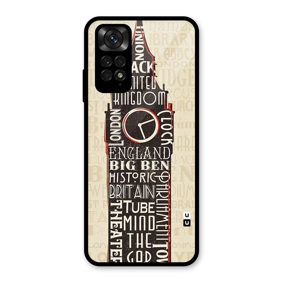 Cap City Design Glass Back Case for Redmi Note 11S