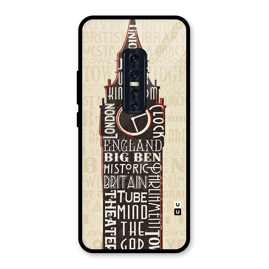 Cap City Design Glass Back Case for Vivo V17 Pro