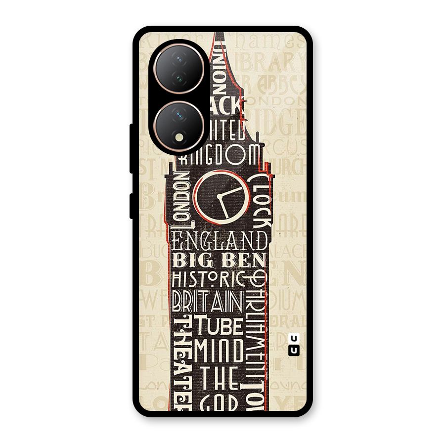 Cap City Design Glass Back Case for Vivo Y100A
