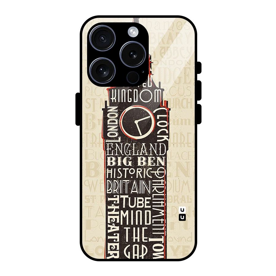 Cap City Design Glass Back Case for iPhone 15 Pro