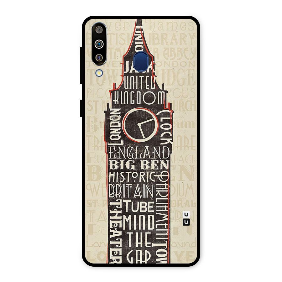 Cap City Design Metal Back Case for Galaxy M30