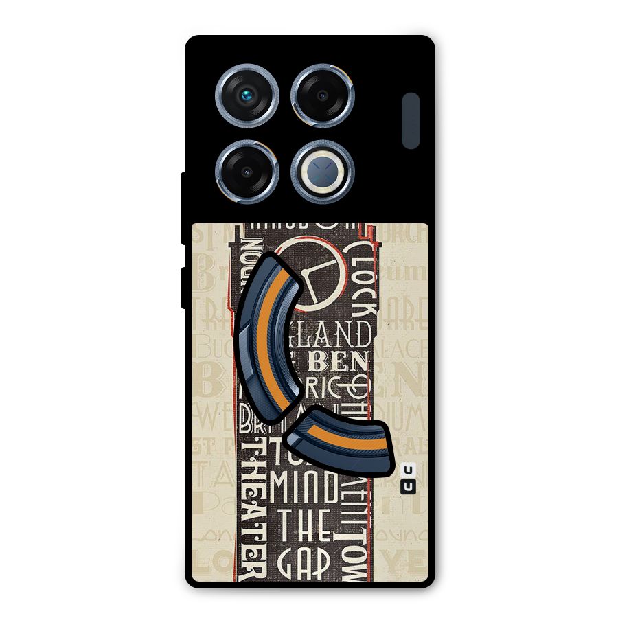 Cap City Design Metal Back Case for Infinix GT 20 Pro