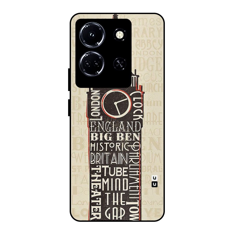 Cap City Design Metal Back Case for Infinix Note 30 5G