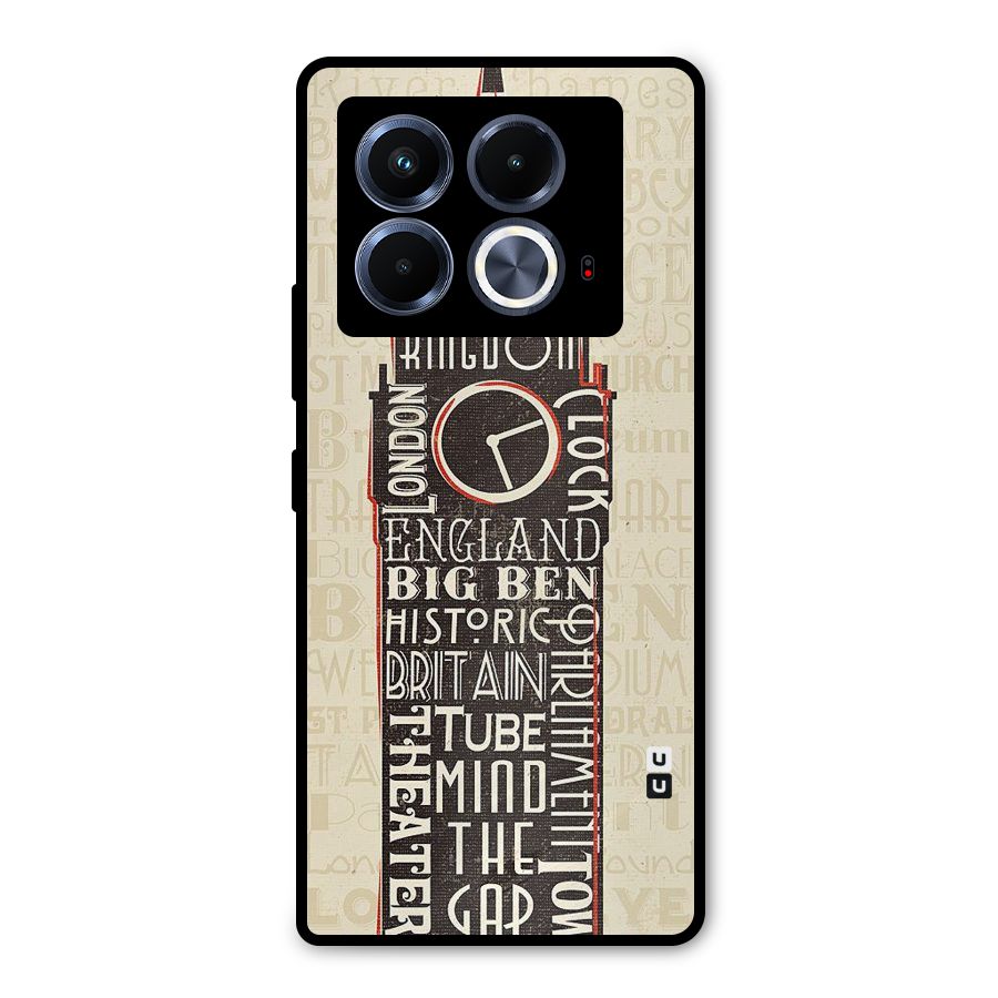Cap City Design Metal Back Case for Infinix Note 40 5G