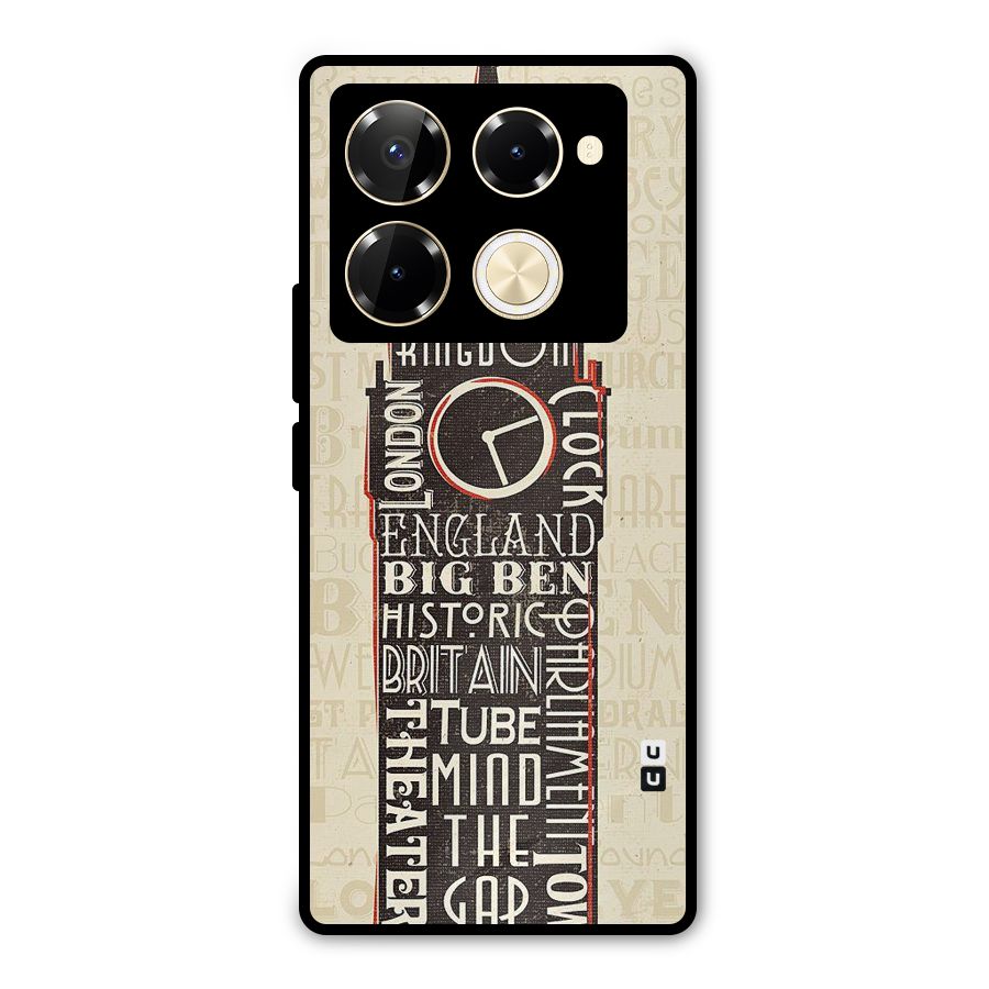 Cap City Design Metal Back Case for Infinix Note 40 Pro