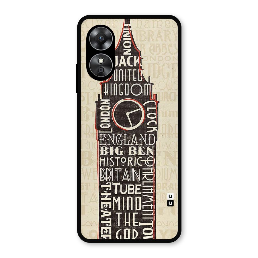 Cap City Design Metal Back Case for Oppo A17